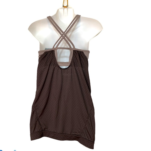Athleta two tones brown sport tees support bras M - Picture 2 of 4